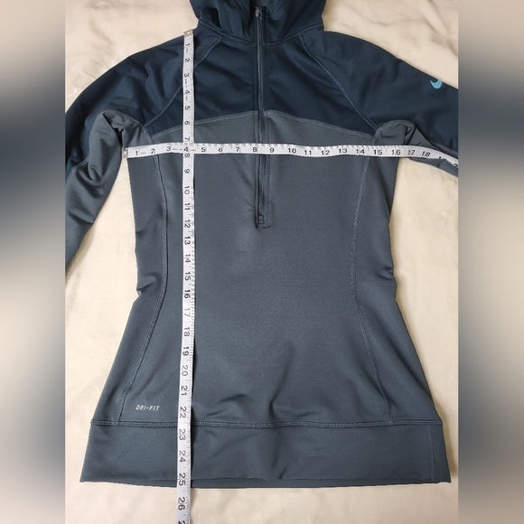Nike Pro Pullover Zip Up Hoodie. Size Small. Blue/Grey. - Picture 11 of 12